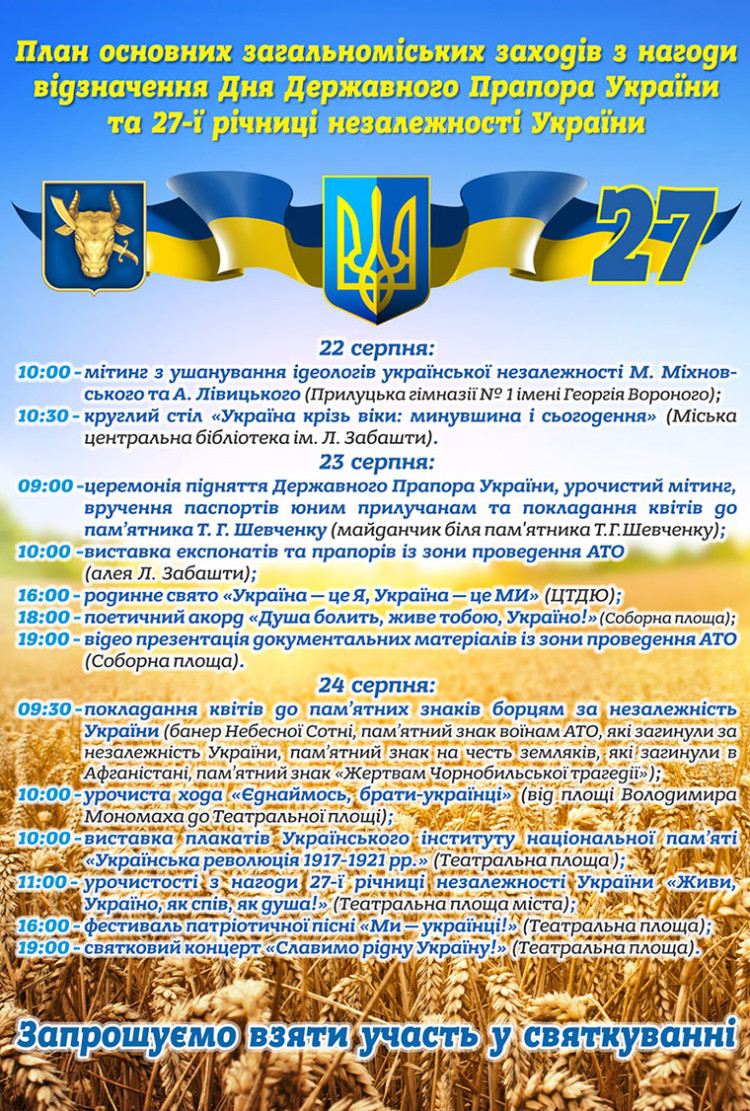 План заходів